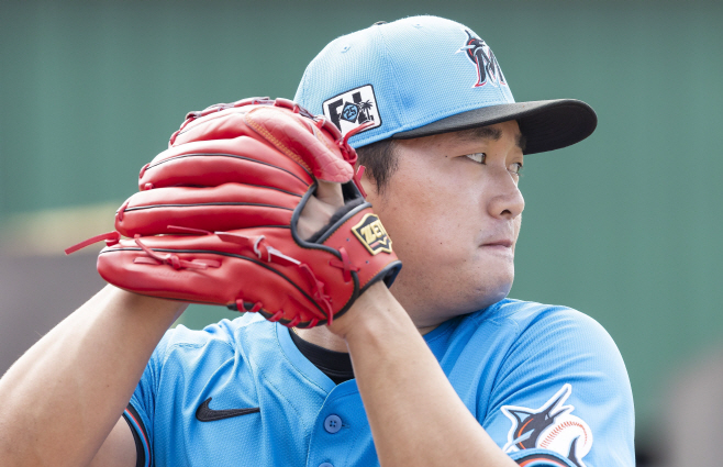 Marlins Spring Training Baseball <YONHAP NO-3217> (AP)