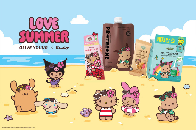 [CJ올리브영] ’올리브영 X 산리오캐릭터즈’ 러브 서머(Love Summer) 컬래버레이션 대표 이미지