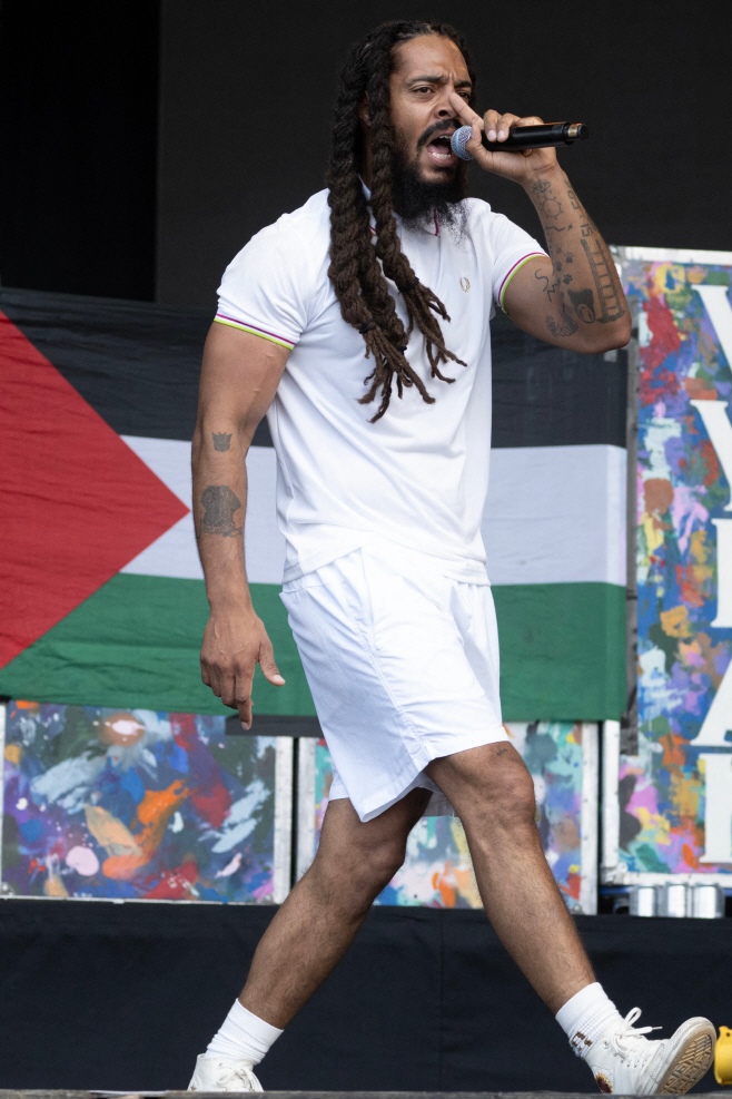 BRITAIN-MUSIC-FESTIVAL-PALESTINIANS-IS... <YONHAP NO-3881> (AFP)