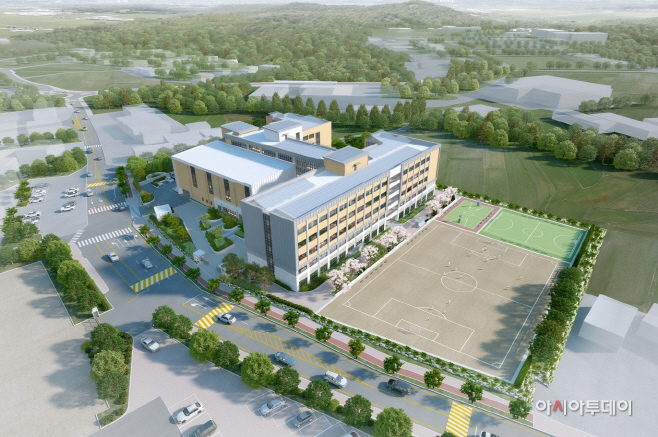 아산시 탕정2고등학교 조감도