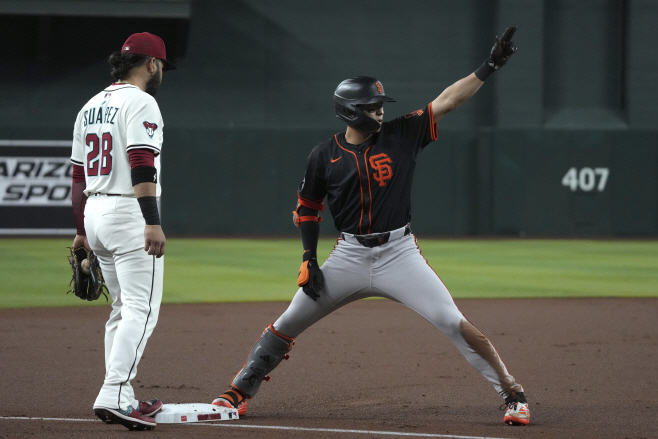 Giants Diamondbacks Baseball <YONHAP NO-3938> (AP)