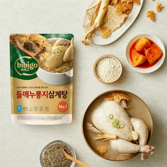 [사진]CJ제일제당의 '비비고 들깨누룽지 삼계탕' 신제품