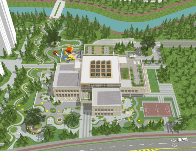 1.시민소통과(의정부 '모두의돌봄' 실현)9-아동돌봄시설 클러스터 조감도