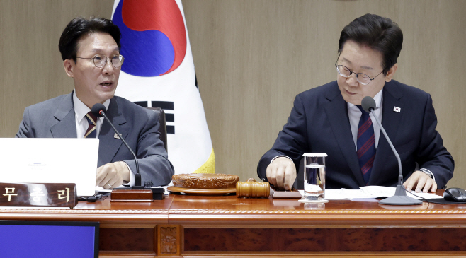 인사말 하는 김민석 국무총리