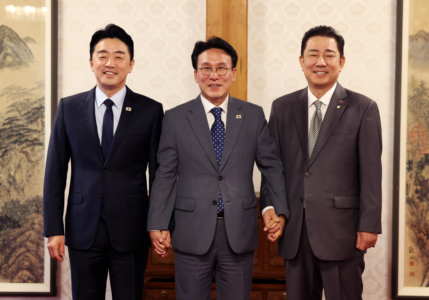 [포토]손잡은 당정청