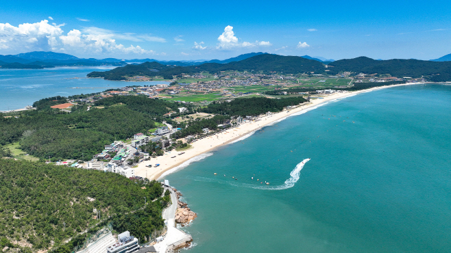 완도 신지 명사십리 해수욕장 전경 (1)