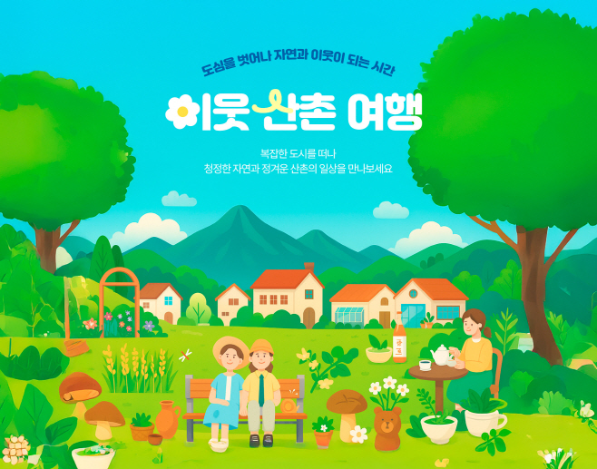 이웃산촌여행 홍보 이미지