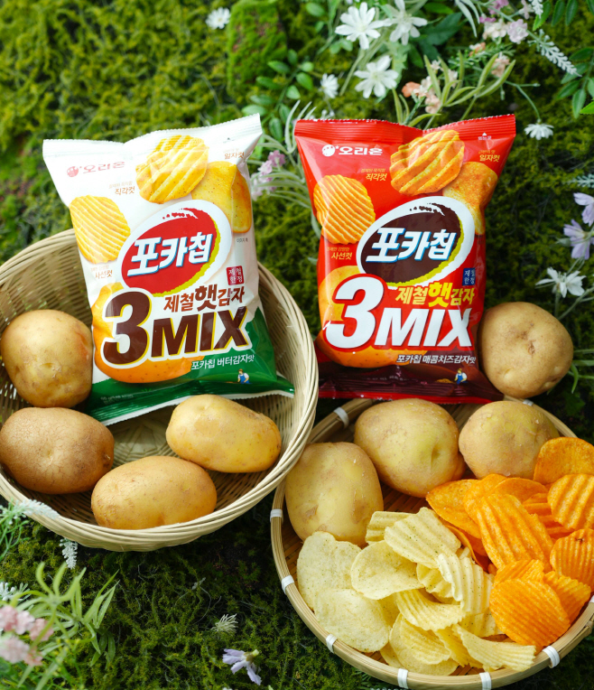 “한번에 세가지 모양”…오리온, ‘포카칩 햇감자 3MIX’ 2종 한정 출시