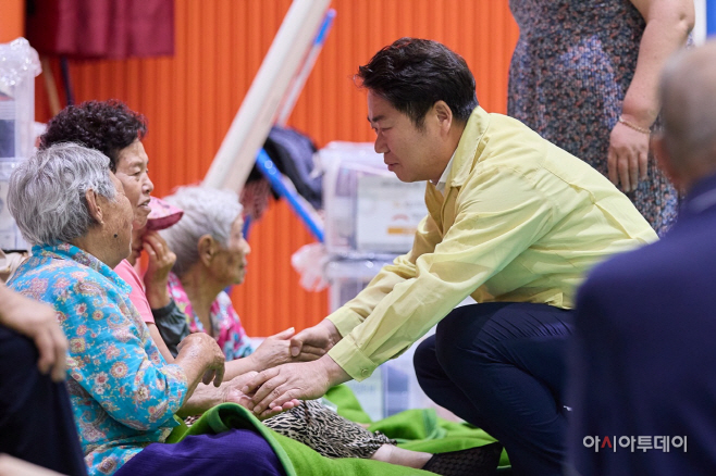 오세현 아산시장 수해지역 현장점검