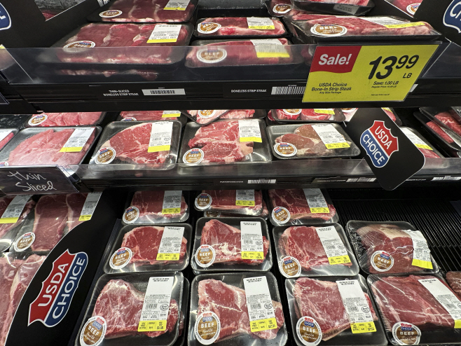 Beef Prices Explainer <YONHAP NO-1289> (AP)