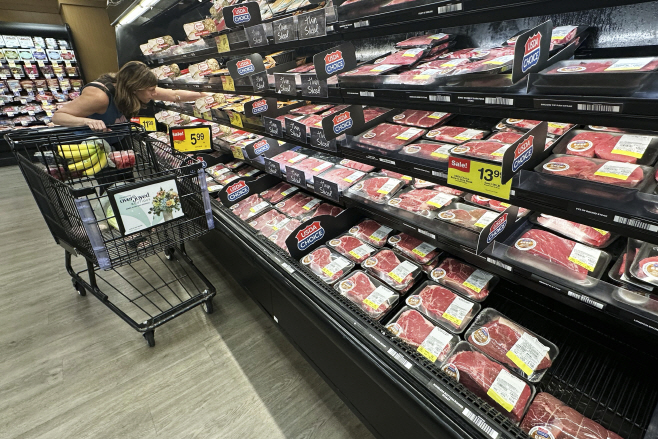 Beef Prices Explainer <YONHAP NO-1280> (AP)