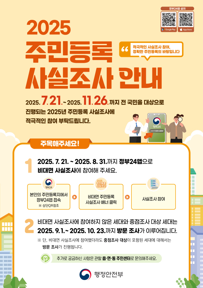 주민등록 사실조사