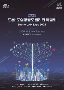 고양시, 2025 드론 & 도심항공모빌리티 박람회 추진 포스터/고양시