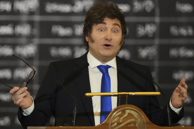 Argentina Milei <YONHAP NO-1769> (AP)