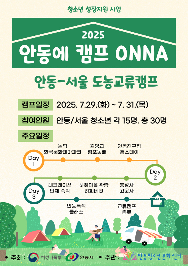 0728 안동-서울 청소년 함께하는 여름 교류 캠프 개최