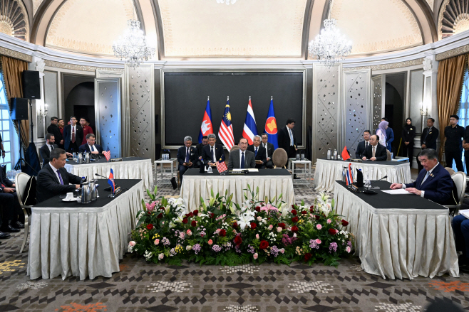 MALAYSIA THAILAND CAMBODIA BORDER-CONF... <YONHAP NO-4195> (EPA)