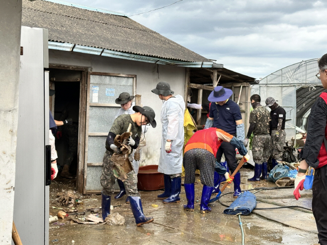 제1789부대, 예산군 침수주택 피해 복구에 총력