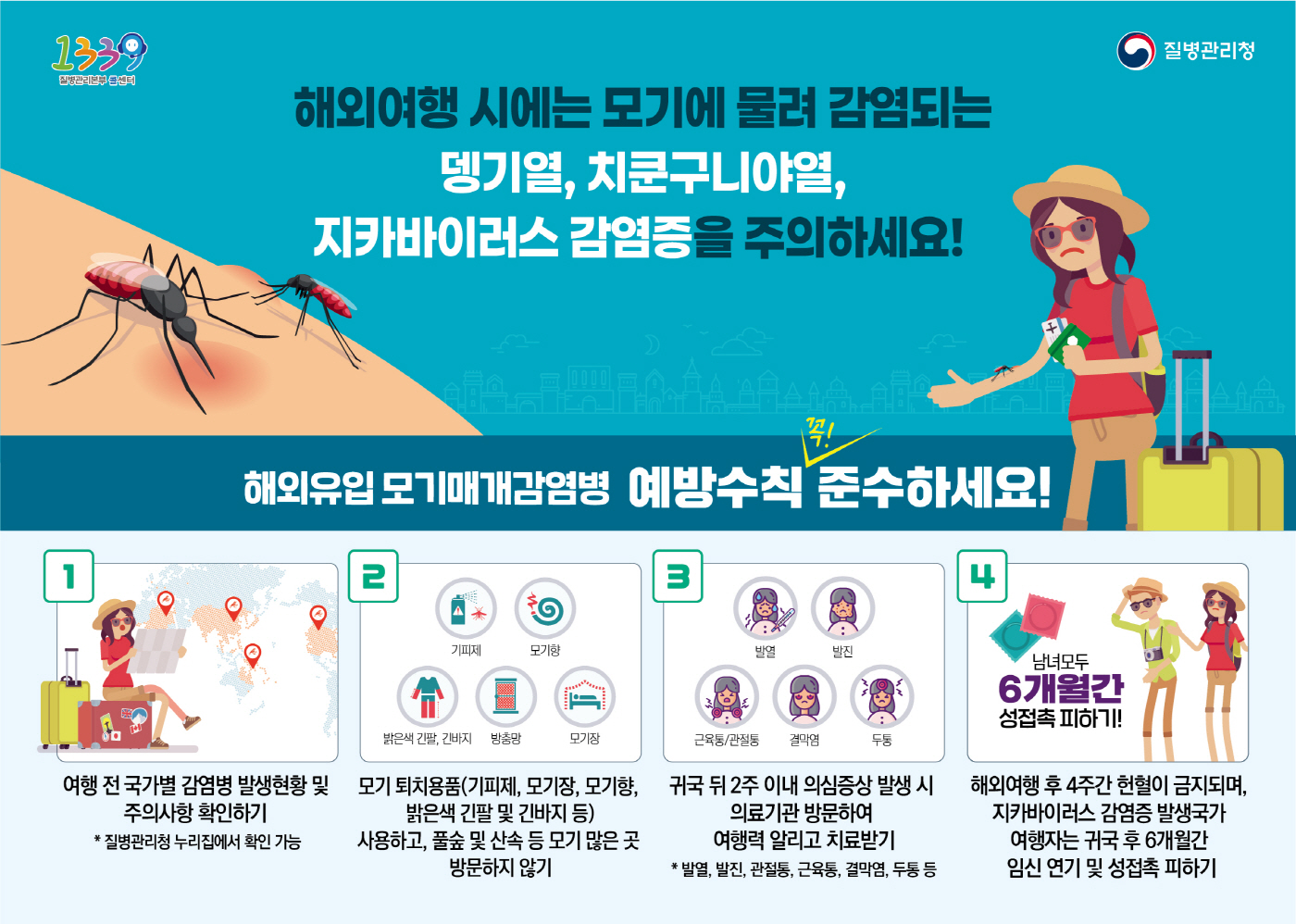 울주군보건소, 해외여행 모기 조심하세요
