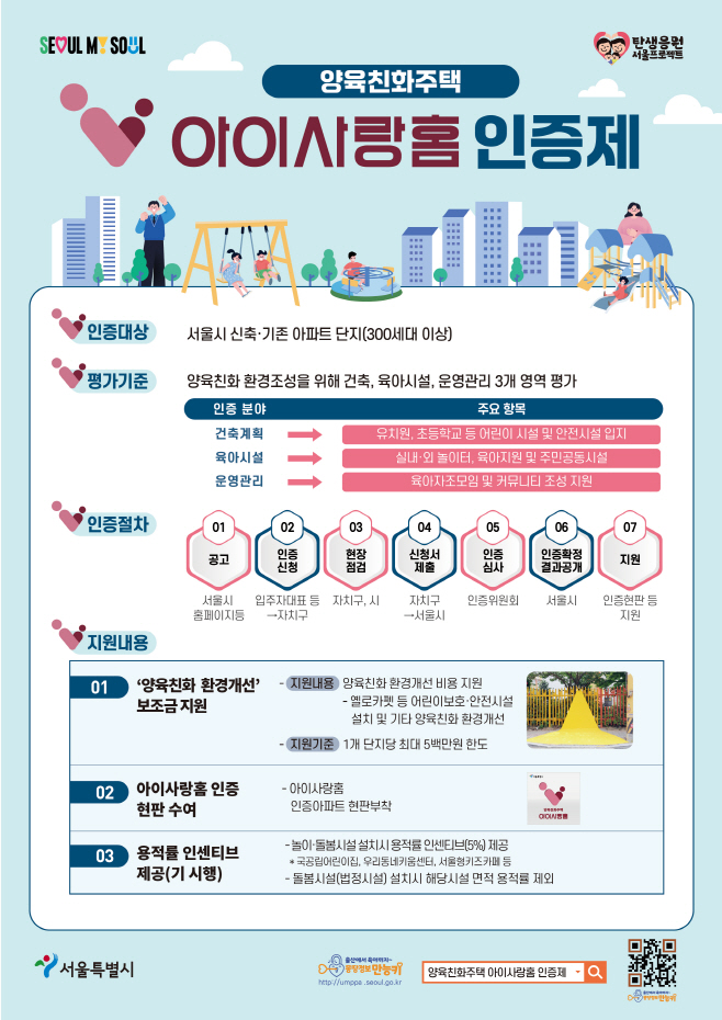 2025 아이사랑홈 인증제 추진 포스터
