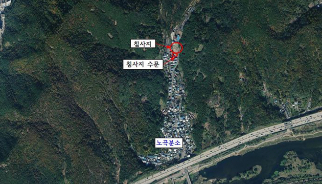 [붙임1-1] 침사지 위치도