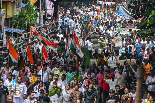 INDIA-POLITICS-PROTEST <YONHAP NO-4079> (AFP)