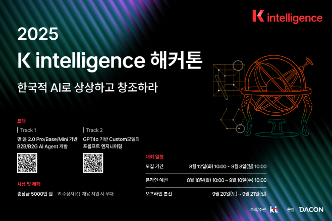 [KT이미지]K 인텔리전스 해커톤 포스터
