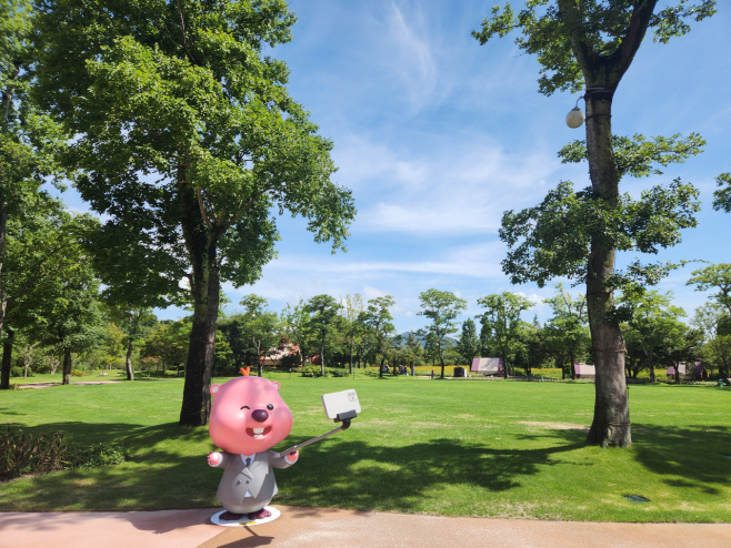 정원워케이션 잔디광장 포토존