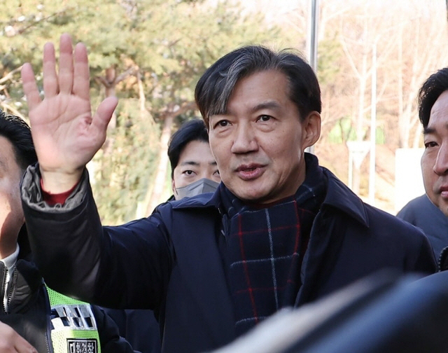 조국 전 조국혁신당 대표. 연합뉴스 손인사