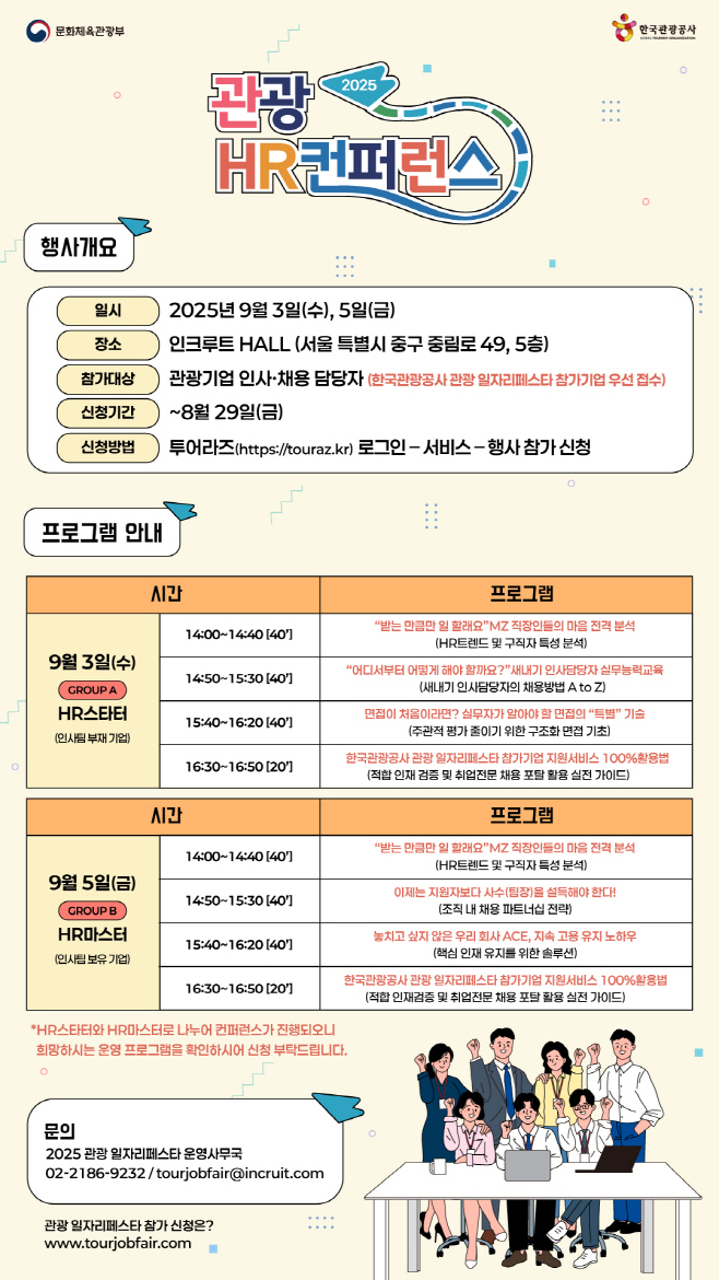 [한국관광공사] 2025 관광 HR 컨퍼런스 포스터
