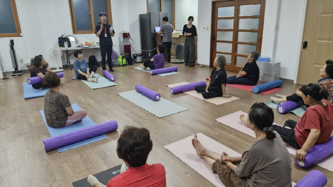 광주시농업기술센터 농업인 근골격계질환 예방운동프로그램운영
