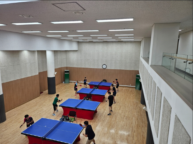 서울 종로구립 탁구장 모습