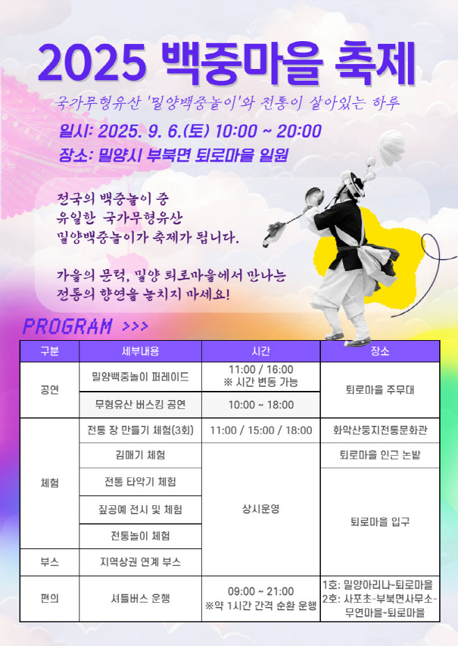 20250825-밀양시, ‘2025 백중마을 축제’ 첫 개최(1)