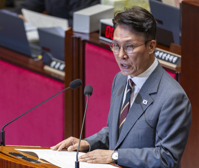 김민석 국무총리, 국회 예결위 전체회의에서 인사말<YONHAP NO-3546>