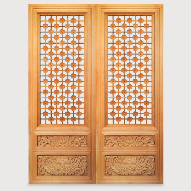 [붙임] 대구광역시 무형유산 창호장 보유자의 모란꽃살문 작품