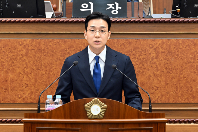 사진(의정부시의회 정진호 의원, 5분 자유발언 가져)