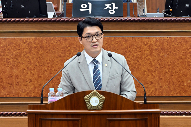 사진(의정부시의회 조세일 의원, 5분 자유발언 가져)