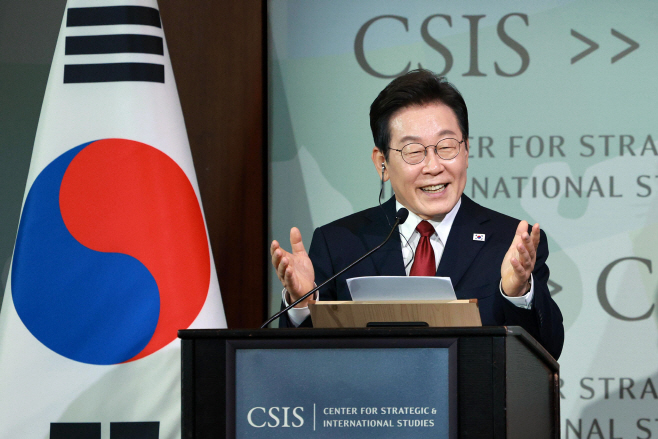 CSIS '정책 연설' 하는 이재명 대통령