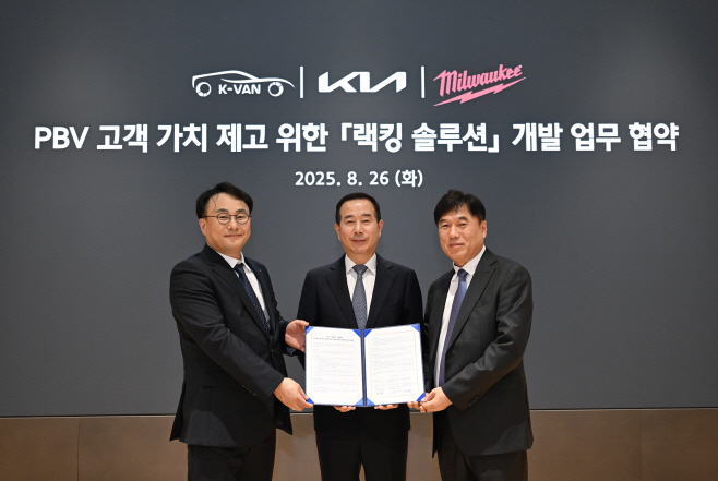 250827 (사진1) 기아, PBV 고객 가치 제고 위한 ‘랙킹 솔루션’ 개발 MOU 체결