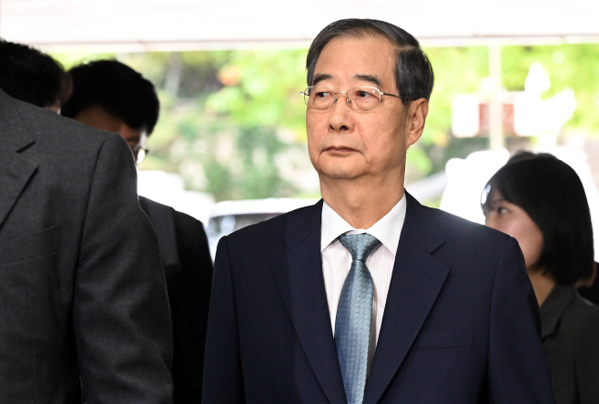 [포토]구속 기로에 선 한덕수 전 국무총리
