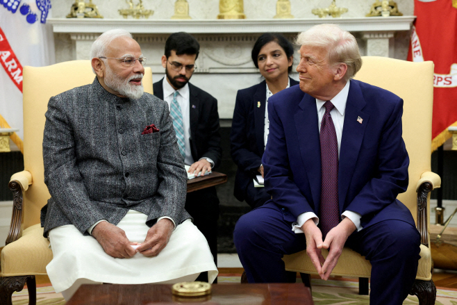USA-TRUMP/TARIFFS-INDIA <YONHAP NO-3808> (REUTERS)