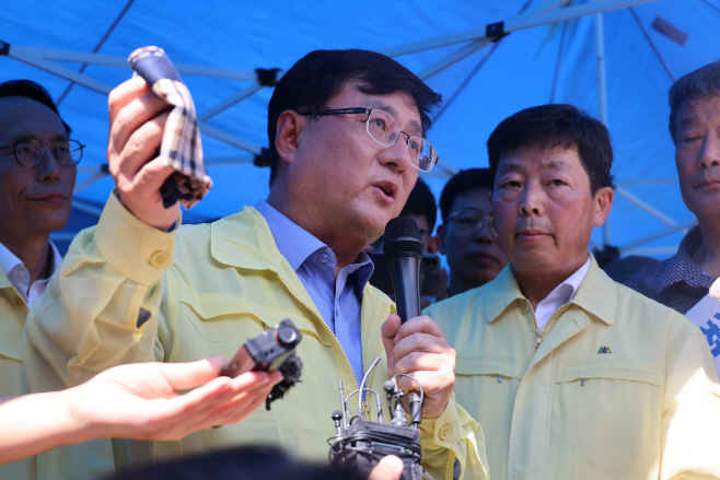 발언하는 김성환 환경부 장관<YONHAP NO-6661>