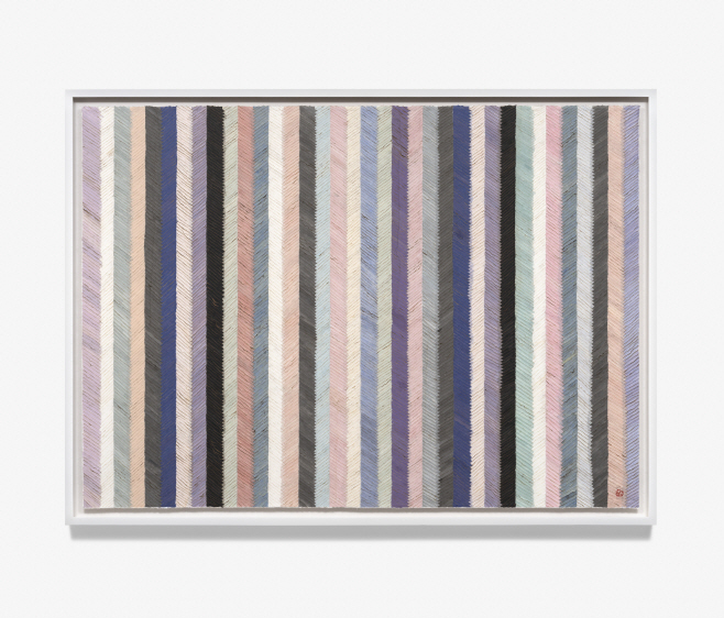 1. [갤러리현대] 김민정, Zip, 2024, 한지에 혼합매체, 131 × 182 cm