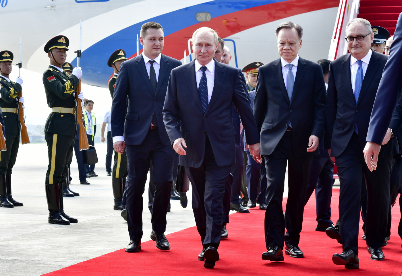 (SCO Tianjin Summit) CHINA-TIANJIN-PUTIN-ARRIVAL (CN)