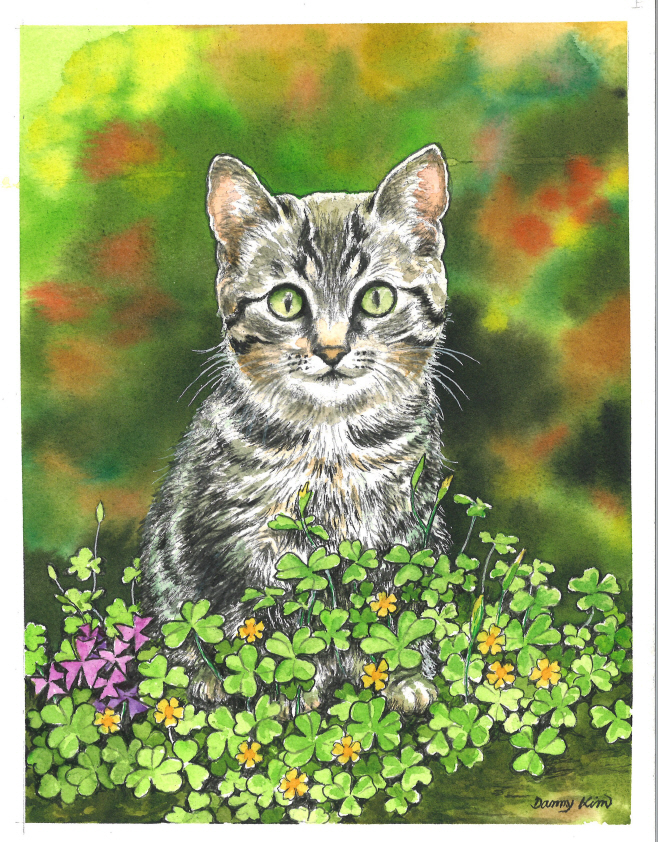 (51) 고양이와 괭이밥 그림