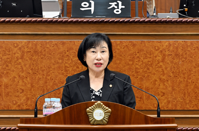 사진(의정부시의회 권안나 의원, 5분 자유발언)