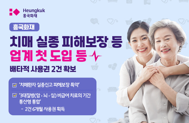 [사진자료] 흥국화재, 치매실종비용 등 배타적 사용권 2건 획득_250908