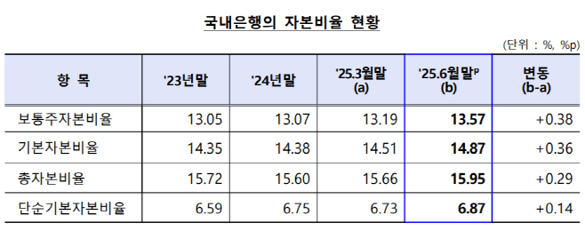 국내은행 자본비율