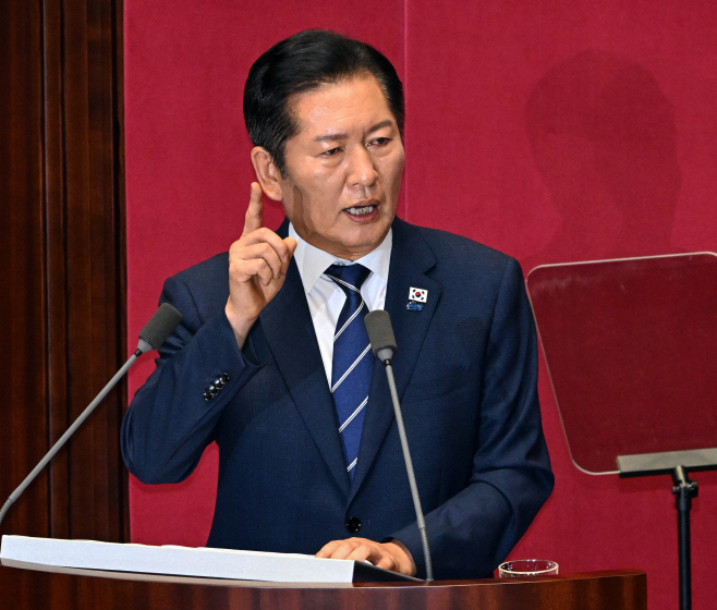 정청래 대표, 교섭단체대표연설