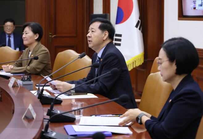 산업경쟁력강화 관계장관회의서 발언하는 구윤철...<YONHAP NO-2336>