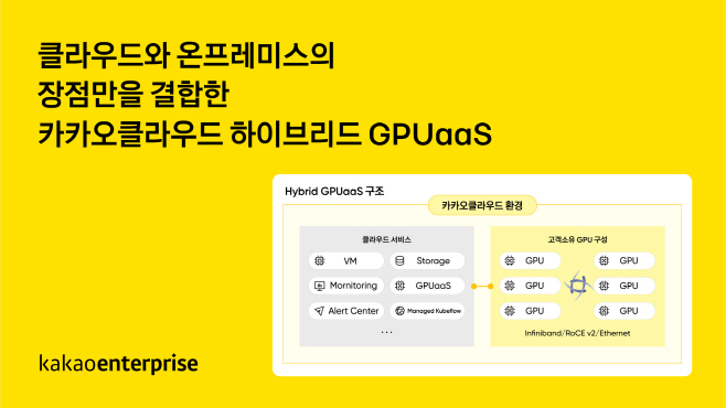 이미지_카카오클라우드 하이브리드 GPUaaS